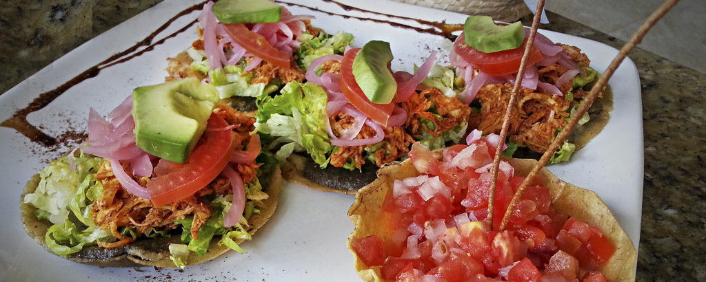 TOSTADA MAIZADA CON POLLO