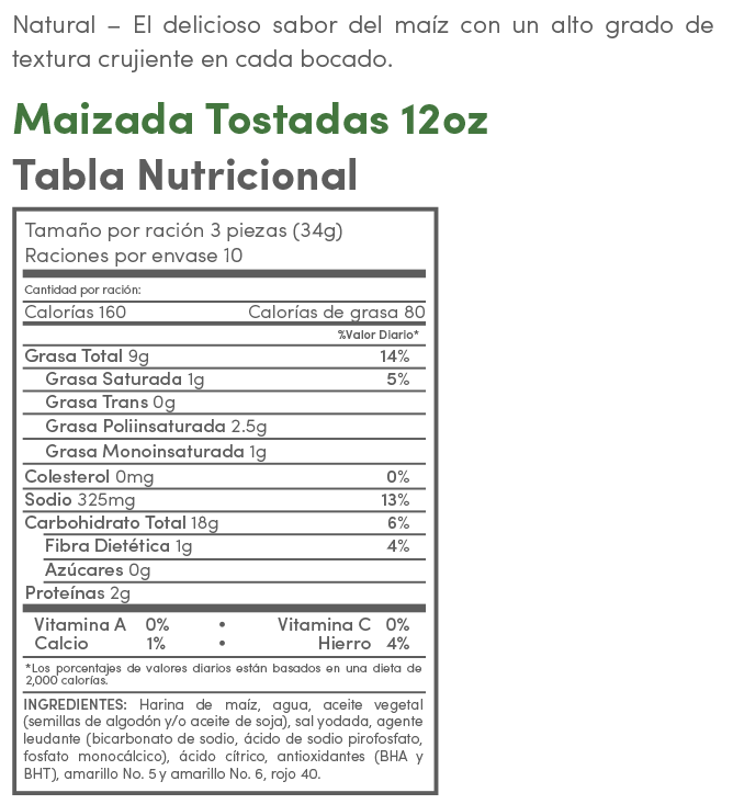 maizada tostada