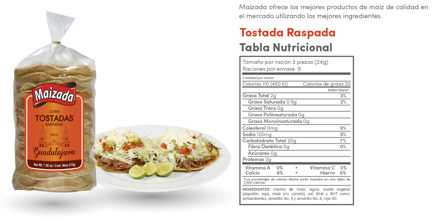 tostada raspada