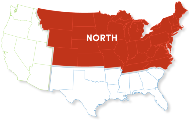 north north