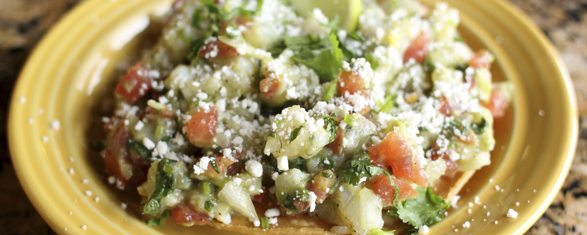 RASPADA CORN TOSTADAS WITH COW´S FEET