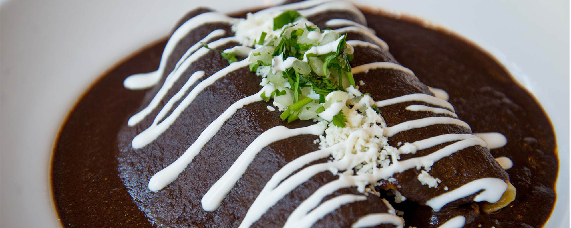 CHICKEN MOLE ENCHILADAS