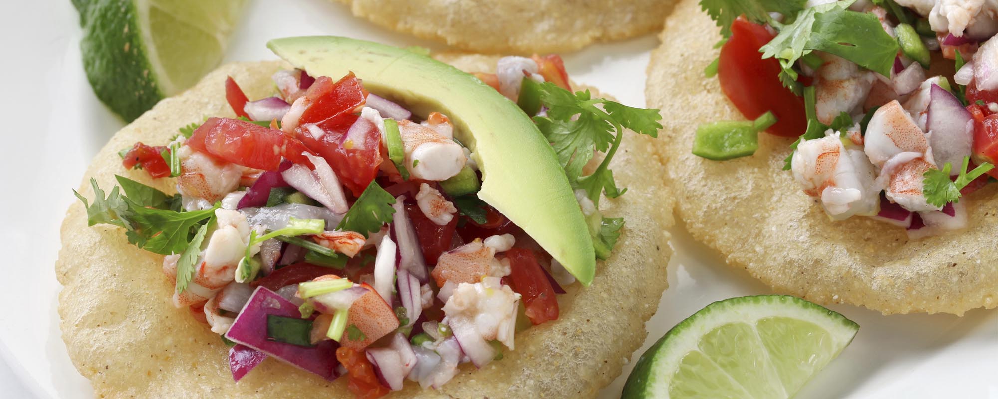 MAIZADA CORN TOSTADA WITH CEVICHE